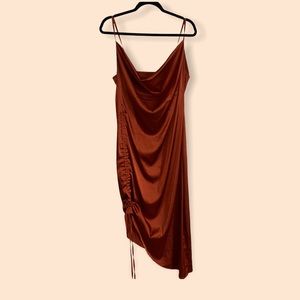 Silk cowl neck  dress (Bodycon)